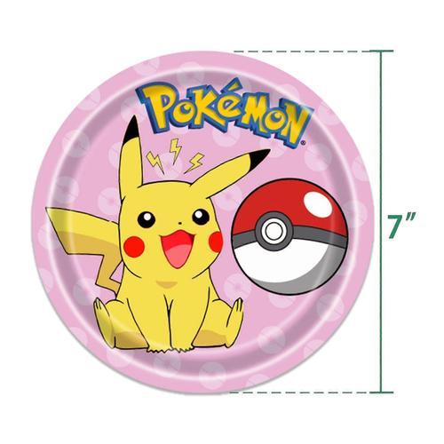 Décoration D¿Anniversaire Garçons Filles Rose Pikachu Assiette En P... on Productcaster.