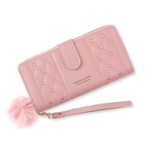 Portefeuille long en cuir PU pour femme,porte-cartes,grande capacit... on Productcaster.