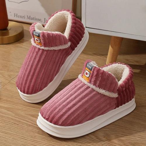 Pantoufles d'hiver chaudes en peluche pour femmes,chaussures de sol... on Productcaster.