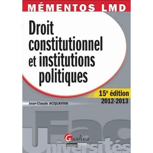 Droit Constitutionnel Et Institutions Politiques on Productcaster.