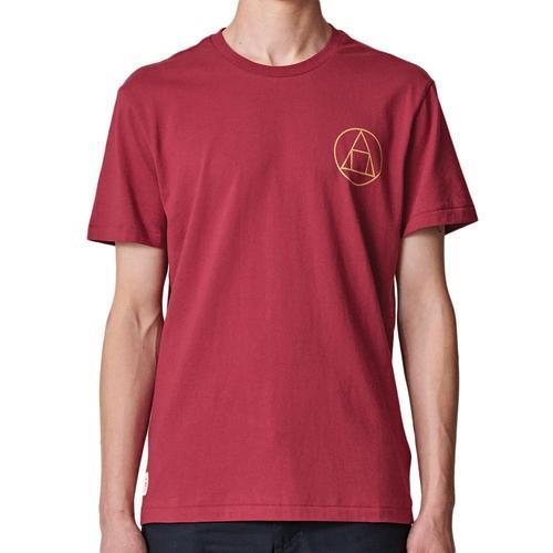 T-Shirt Rouge Homme Globe Infinity Stack on Productcaster.