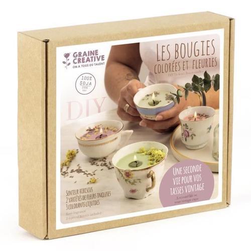 Coffret Diy Bougies Colorées Et Fleuries on Productcaster.