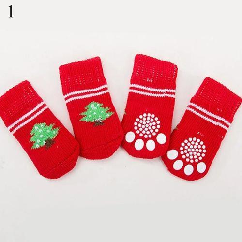 Chaussettes Chaudes Tricotées Pour Petits Chiens,4 Pièces,Antidérap... on Productcaster.