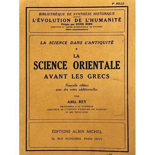 La Science Orientale Avant Les Grecs on Productcaster.