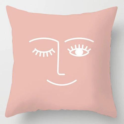 Juste De Coussin En Polyester Avec Motif De Marbre Rose,Taie D'orei... on Productcaster.