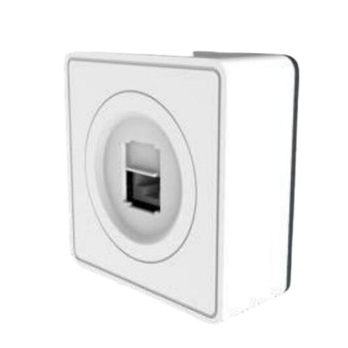 Prise tel RJ45 en saillie blanc - gamme Vulco - Zenitech on Productcaster.