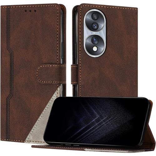 Étui Pour Huawei Honor 70, Housse En Cuir Pu Avec Protection Antich... on Productcaster.