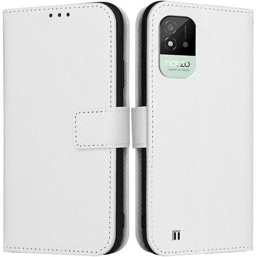 Magnétique Portefeuille Coque Pour Realme Narzo 50i Etui Texture Di... on Productcaster.