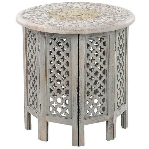 Table D'appoint En Bois De Manguier Gris Jagori on Productcaster.