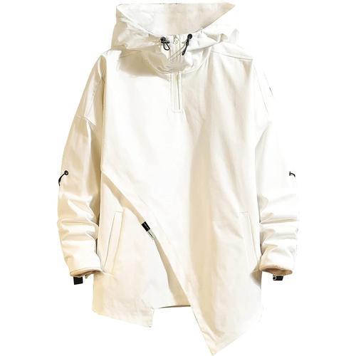 Anorak Veste Coupe-Vent À Capuche Pour Hommejk1617white3xl on Productcaster.