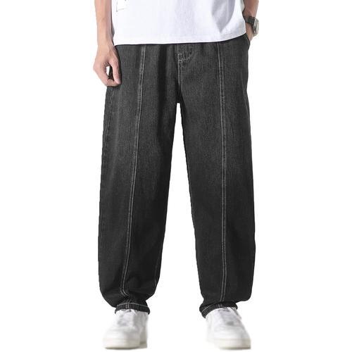 Pantalon De Jogging En Jean Style Hip-Hop Pour Hommek108 Bleu Foncés on Productcaster.