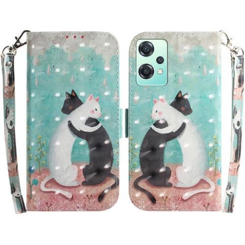 Coque Pour Oneplus Nord Ce 2 Lite 5g, Beau Motif 3d Cuir Pu Flip Ma... on Productcaster.