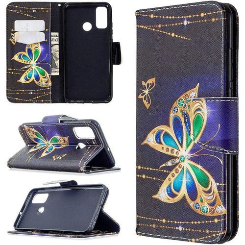 Coque Pour Huawei P Smart 2020, Beau Motif Pu Cuir Magnétique Flip ... on Productcaster.