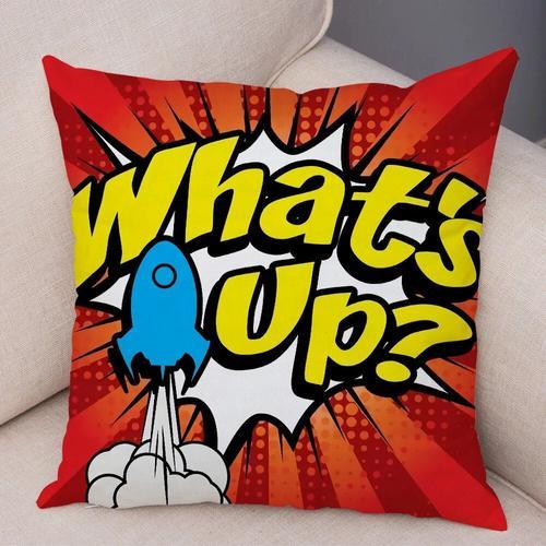 Juste De Coussin Pop Art En Polyester Et Coton,Taie D'oreiller Déco... on Productcaster.