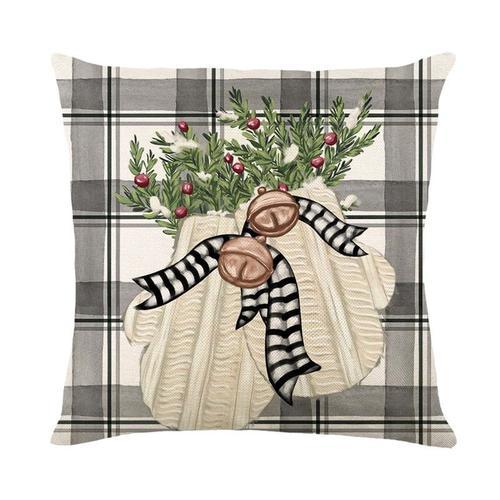 Juste De Coussin De Noël Elk Rose,Taie D'oreiller En Lin,Impression... on Productcaster.