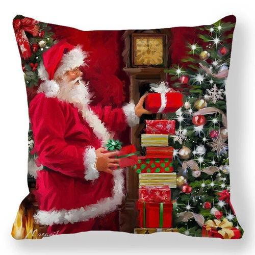 Juste De Coussin De Joyeux Noël,Taie D'oreiller De Bonhomme De Neig... on Productcaster.