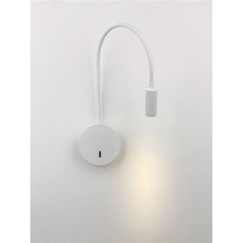 Blanc Lampe De Lecture Murale 3w, Flexible Cou Réglable Applique La... on Productcaster.