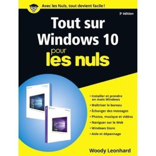 Tout Sur Windoxs 10 Pour Les Nuls 3éme Édition on Productcaster.