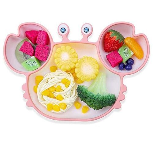 Ros-Eassiette Ventouse Pour Bébé Vaisselle Silicone Bebe Couverts A... on Productcaster.