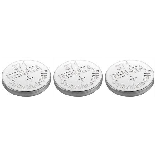 RENATA Lot de 3 Piles bouton Silver Oxyde 371 / SR920 SW 0% mercure on Productcaster.