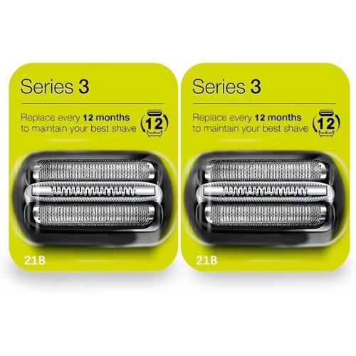 En Deux Packs 21b Tete De Rasoir Serie 3 Ra Compatible Avec Braun S... on Productcaster.