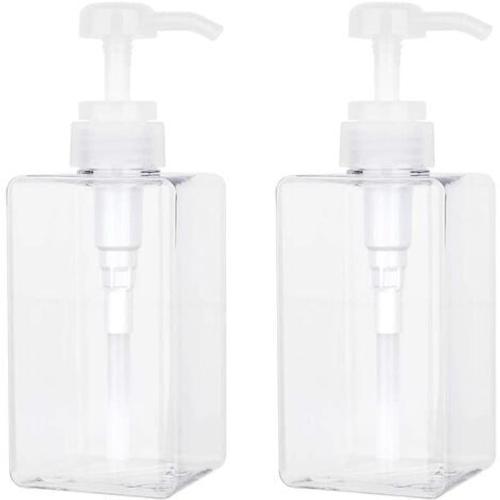 450 ML Distributeur de Savon, Lot de 2 Flacon Pompe Vide en Plastiq... on Productcaster.