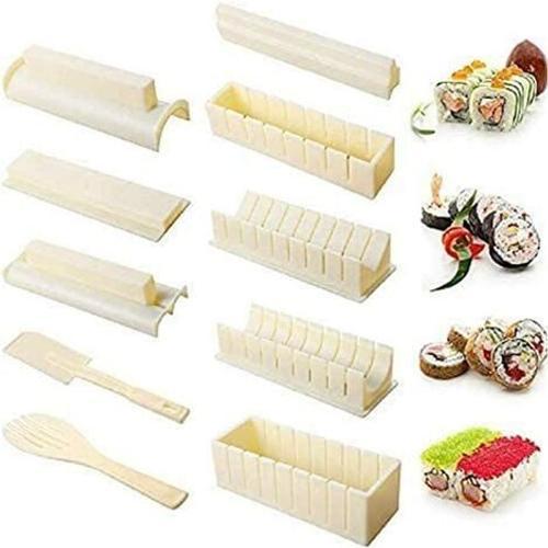 Sushi Maker Kit 10 Pcs Moules À Sushi Kit De Sushi Cuisine Bricolag... on Productcaster.