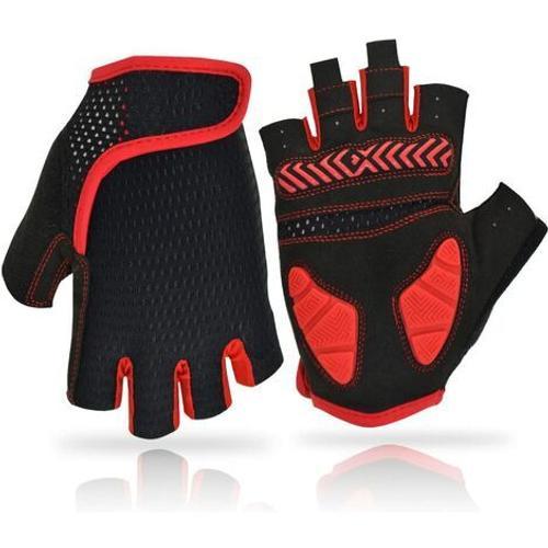 Gants Cyclisme De Vélo Demi Doigt Bicyclette Gants Gel Anti-Choc An... on Productcaster.