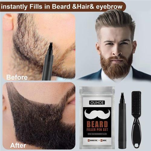 Crayon Et Brosse De Remplissage Pour Barbe, Rehausseur De Moustache... on Productcaster.