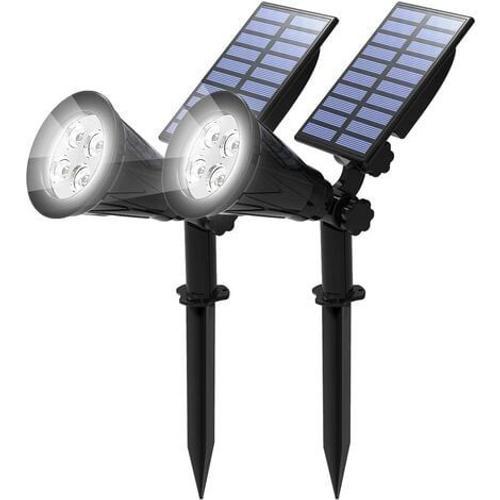 Lycxames -- 2 Pack Led Solaire Projecteur, Lampe Solaire De 4 Led, ... on Productcaster.