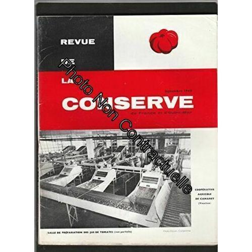 La Revue De La Conserve De France Et D'outre Mer No 5 Septembre 196... on Productcaster.