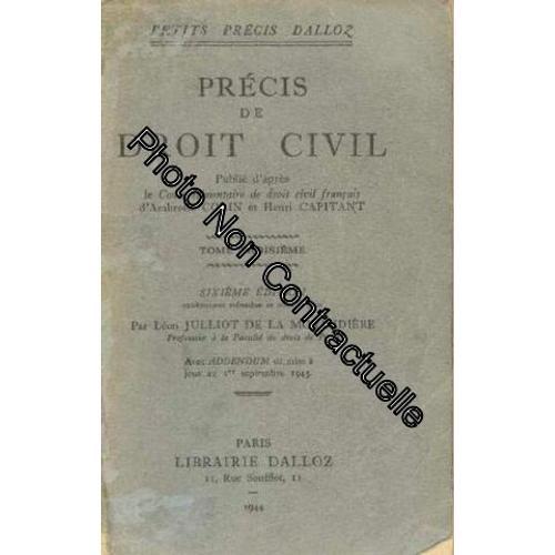 Précis De Droit Civil Tome 3 on Productcaster.