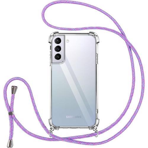 Collier Coque Pour Samsung Galaxy S21 Plus 5g Avec Cordon, Transpar... on Productcaster.