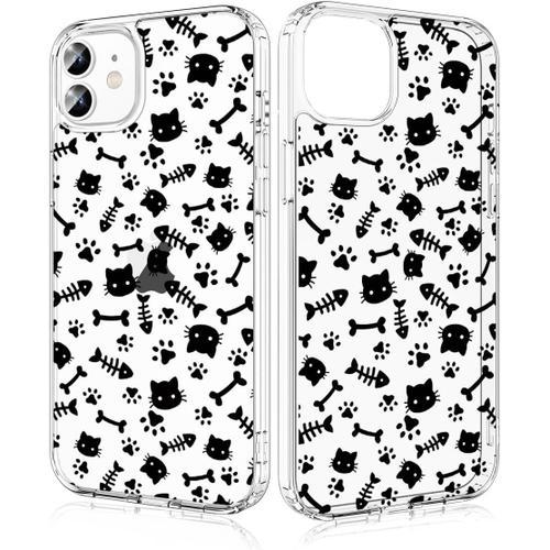 Coque Iphone 12 Mini Coque Le Chat Noir Motif Transparente Hybride ... on Productcaster.