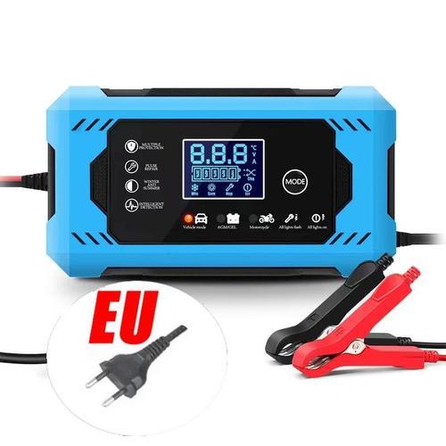 Prise Bleue De L'ue - Chargeur De Batterie De Voiture 6a 12v, Charg... on Productcaster.