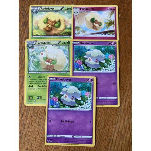 (2806) 2x Doudouvet + 3x Farfaduvet (Pokemon) on Productcaster.