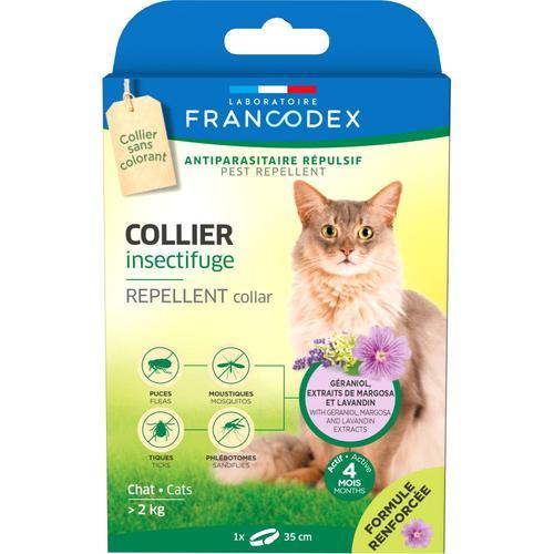 Collier Insectifuge Pour Chats De Plus De 2 Kg Longueur 35 Cm Formu... on Productcaster.