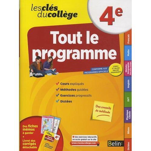 Clés Du Collège - Tout Le Programme 4e on Productcaster.