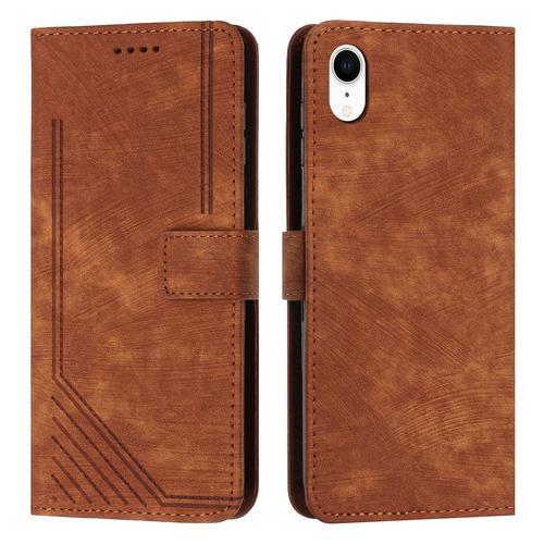 Coque Pour Iphone Xr,Étui En Cuir Pu Portefeuille Case Pour Iphone ... on Productcaster.