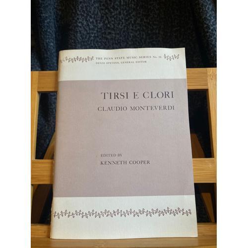 Claudio Monteverdi Tirsi E Clori Partition Kenneth Cooper Pennsilva... on Productcaster.