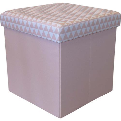 Pouf Coffre Carré Pliable Scandinave on Productcaster.