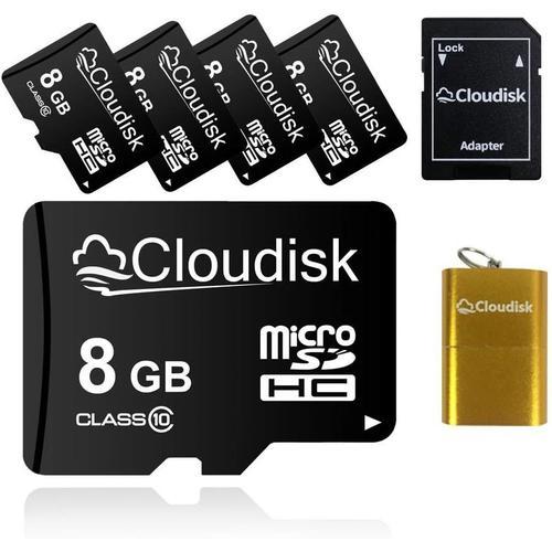 Lot De 5 Cartes Micro Sd Avec Adaptateur Sd, Idéal Pour Stockage Lé... on Productcaster.