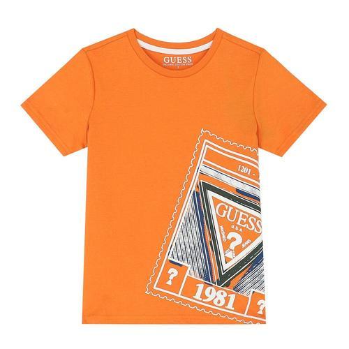 T-Shirt Orange Garçon Guess L3gi01 on Productcaster.