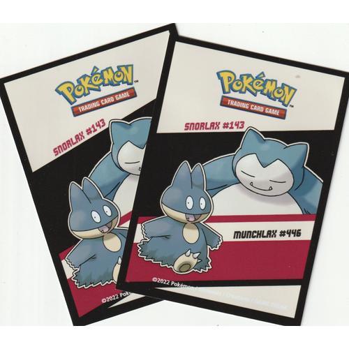 2 Protèges Cartes Pokémon - Ronflex - on Productcaster.