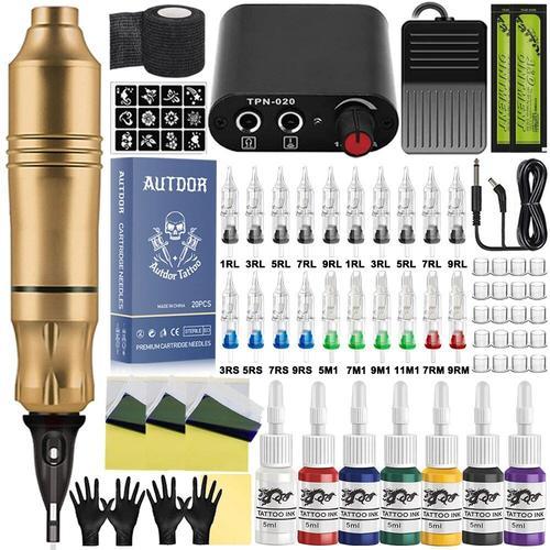 Kit De Machine À Tatouer Professionnelle,Stylo À Cartouche Avec Ali... on Productcaster.