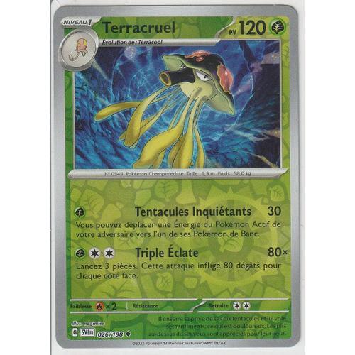 Carte Pokémon - Terracruel - 026/198 - Reverse - Ecarlate Et Violet - on Productcaster.