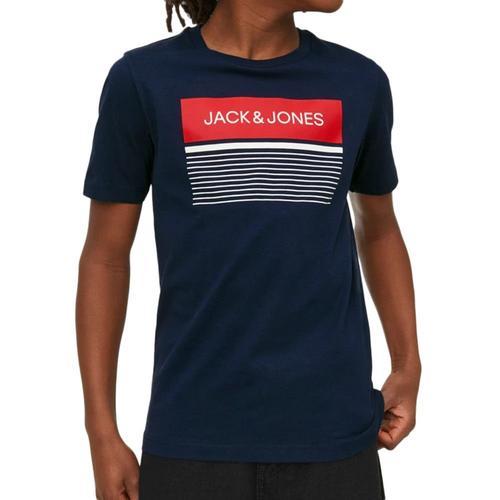 T-Shirt Marine Garçon Jack & Jones Travis on Productcaster.