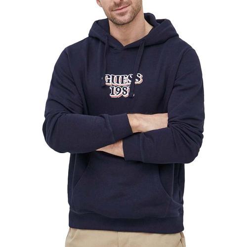 Sweat À Capuche Marine Homme Guess Embro on Productcaster.