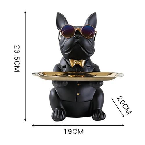 Boîte De Rangement De Figurines'animaux De Bouledogue, Ornements De... on Productcaster.