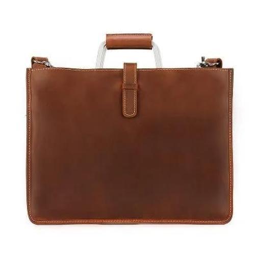 brun - Sac pour documents a4 pour ordinateur portable, sacoche vint... on Productcaster.